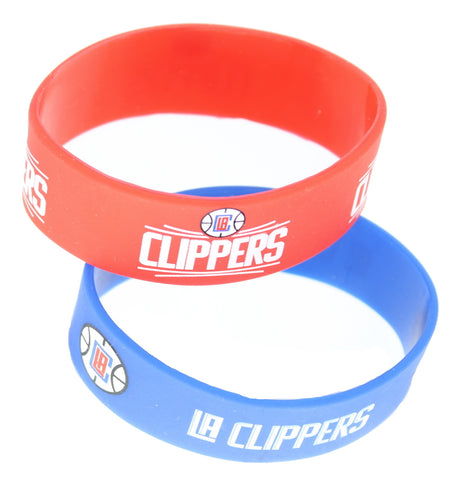 ~Los Angeles Clippers Bracelets - 2 Pack Wide - Special Order~ backorder