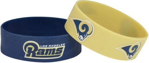 ~Los Angeles Rams Bracelets 2 Pack Wide~ backorder