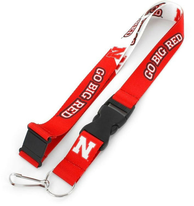 Nebraska Cornhuskers Lanyard Breakaway Style Slogan Design