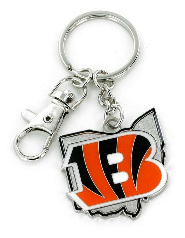 Cincinnati Bengals Keychain State Design