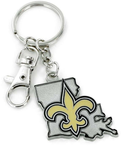 New Orleans Saints Keychain State Design - Special Order