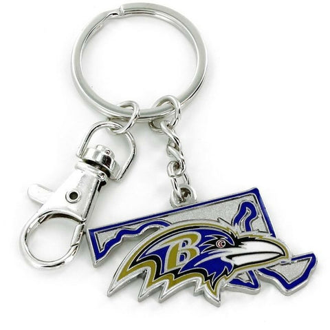 Baltimore Ravens Keychain State Design - Special Order
