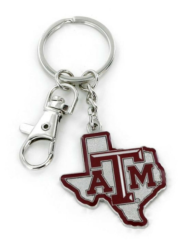 Llavero con diseño del estado de los Texas A&amp;M Aggies