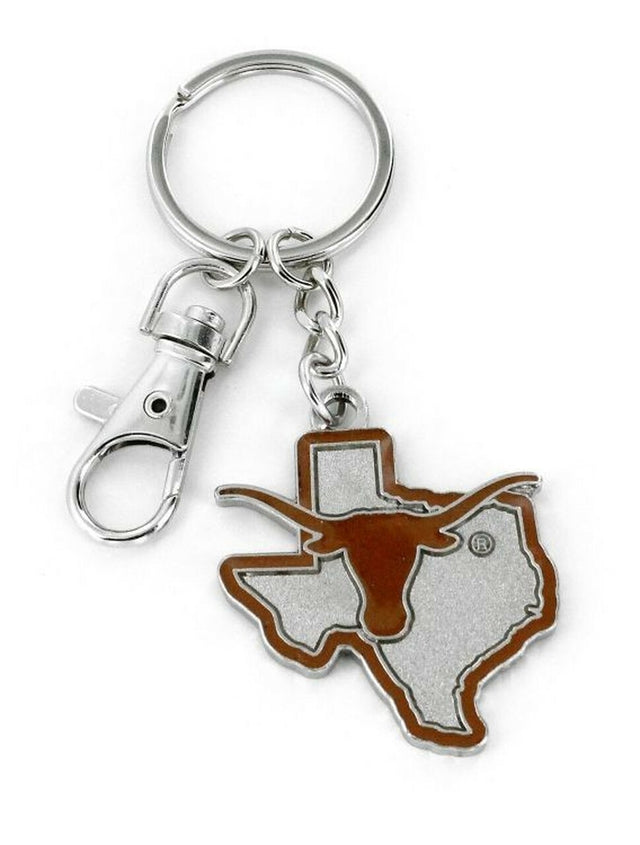 Texas Longhorns Keychain State Design