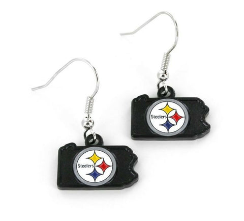 ~Pittsburgh Steelers Earrings State Design - Special Order~ backorder