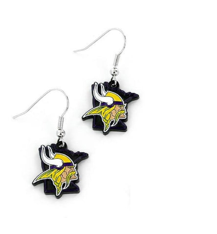 ~Minnesota Vikings Earrings State Design - Special Order~ backorder