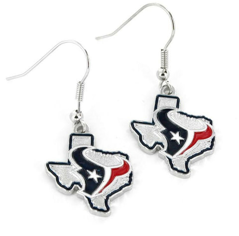 Houston Texans Earrings State Design - Special Order