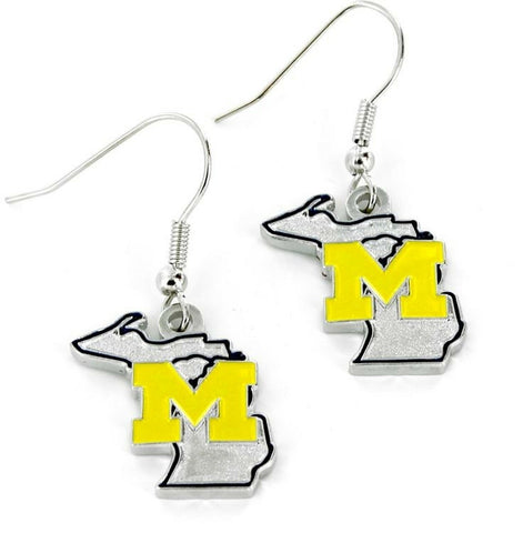 ~Michigan Wolverines Earrings State Design~ backorder