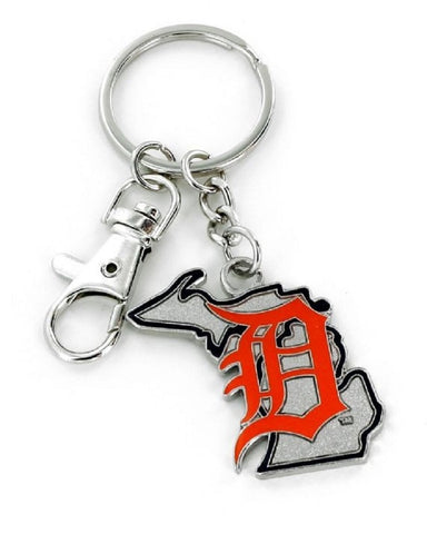 Detroit Tigers Keychain State Design - Special Order
