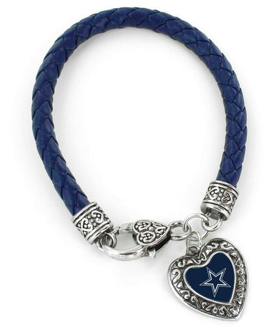 ~Dallas Cowboys Bracelet Braided Charmed Navy Blue~ backorder