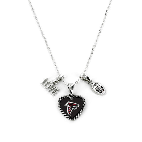 Atlanta Falcons Necklace Charmed Sport Love Football - Special Order