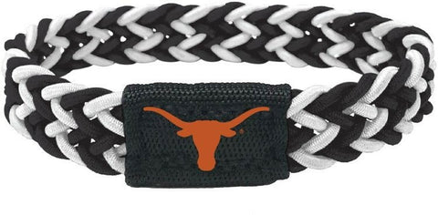 ~Texas Longhorns Bracelet Braided Black and White~ backorder