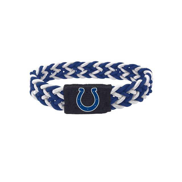 Indianapolis Colts Bracelet Braided Blue and White