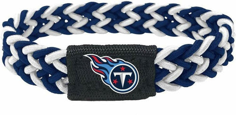 Tennessee Titans Bracelet Braided Navy and White