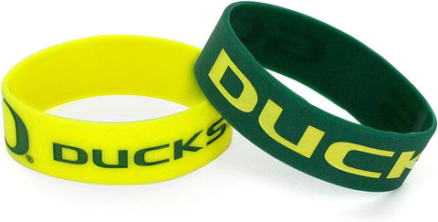 Oregon Ducks Bracelets 2 Pack Wide Alternate