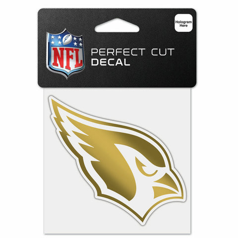 ~Arizona Cardinals Decal 4x4 Perfect Cut Metallic Gold - Special Order~ backorder