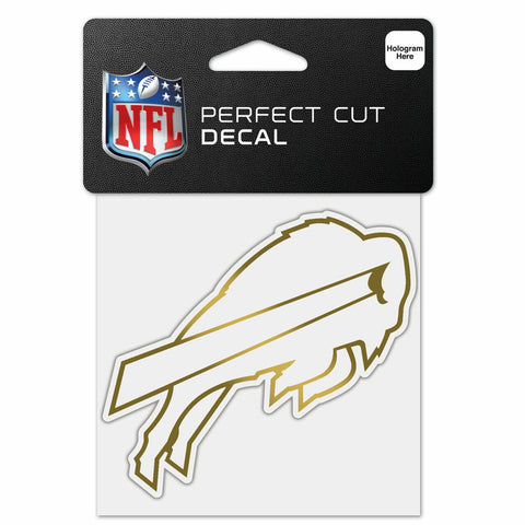 ~Buffalo Bills Decal 4x4 Perfect Cut Metallic Gold - Special Order~ backorder