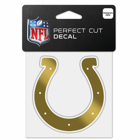 ~Indianapolis Colts Decal 4x4 Perfect Cut Metallic Gold - Special Order~ backorder