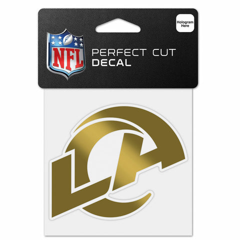 ~Los Angeles Rams Decal 4x4 Perfect Cut Metallic Gold - Special Order~ backorder