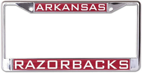 ~Arkansas Razorbacks License Plate Frame - Inlaid - Special Order~ backorder