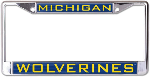 ~Michigan Wolverines License Plate Frame - Inlaid - Special Order~ backorder