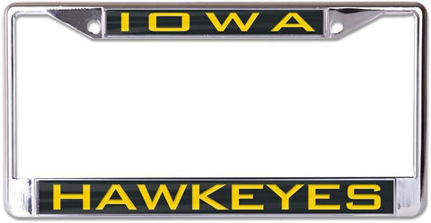 ~Iowa Hawkeyes License Plate Frame Inlaid Style - Special Order~ backorder