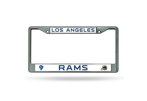 Los Angeles Rams License Plate Frame Chrome Retro Design - Special Order