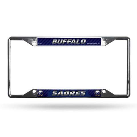 ~Buffalo Sabres License Plate Frame Chrome EZ View - Special Order~ backorder