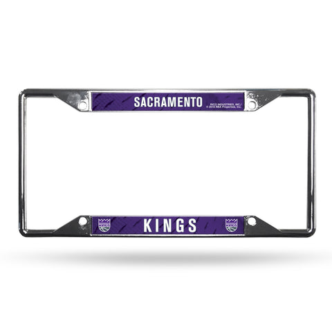 ~Sacramento Kings License Plate Frame Chrome EZ View - Special Order~ backorder