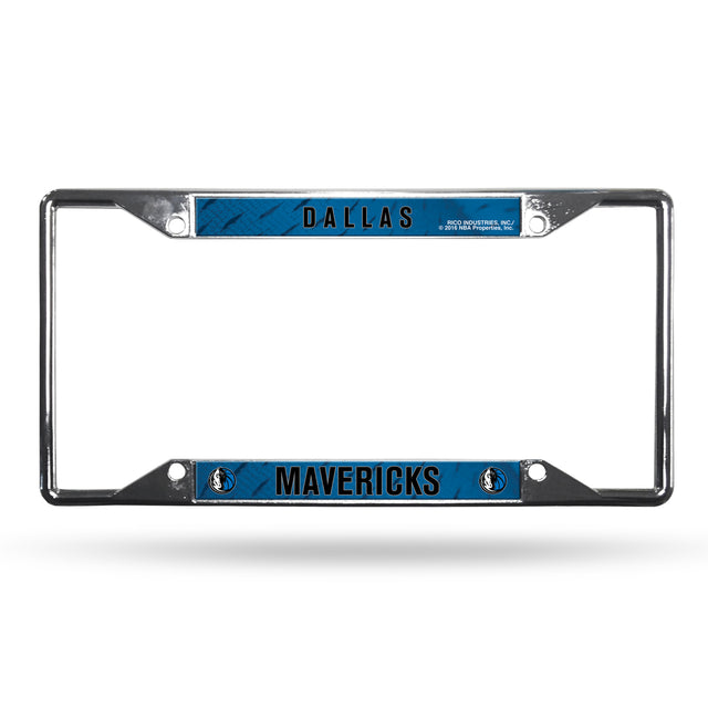 Dallas Mavericks License Plate Frame Chrome EZ View