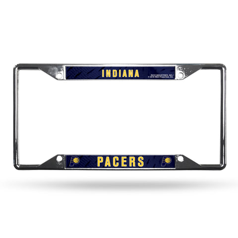 ~Indiana Pacers License Plate Frame Chrome EZ View - Special Order~ backorder