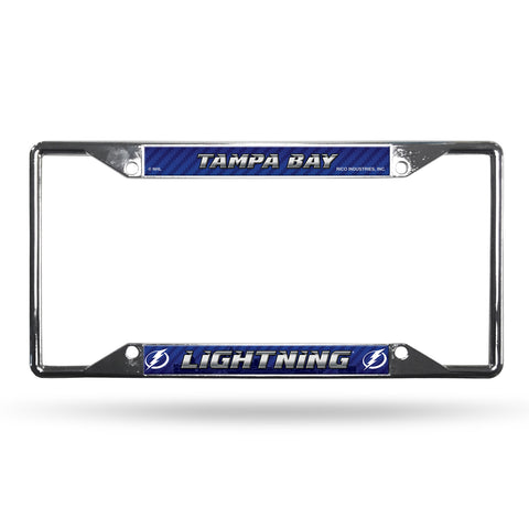 ~Tampa Bay Lightning License Plate Frame Chrome EZ View - Special Order~ backorder