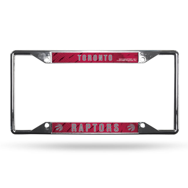 Toronto Raptors License Plate Frame Chrome EZ View