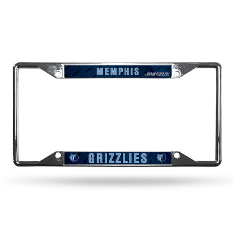 ~Memphis Grizzlies License Plate Frame Chrome EZ View - Special Order~ backorder