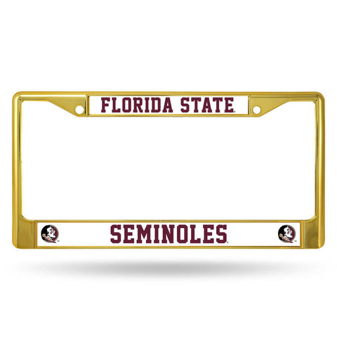~Florida State Seminoles License Plate Frame Metal Gold - Special Order~ backorder