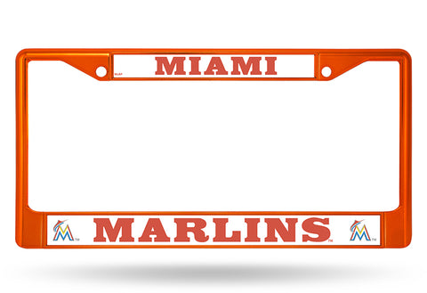 ~Miami Marlins License Plate Frame Metal Orange - Special Order~ backorder