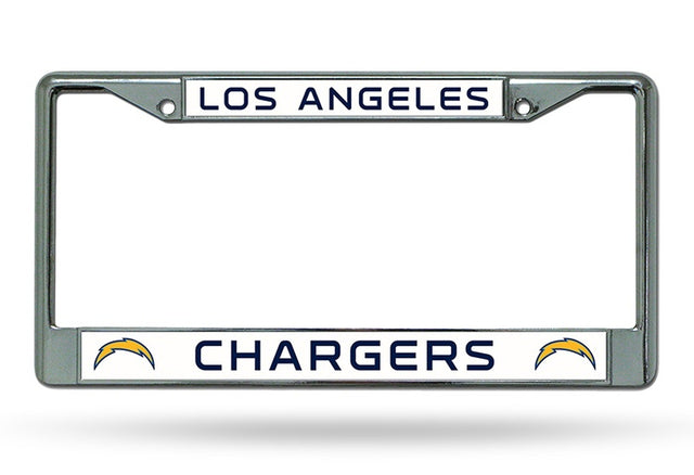 Los Angeles Chargers License Plate Frame Chrome