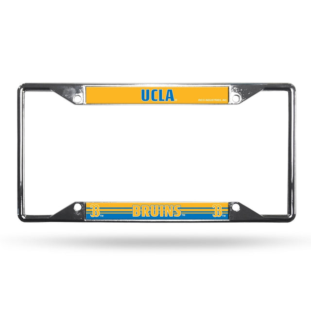 UCLA Bruins License Plate Frame Chrome EZ View Alternate Design