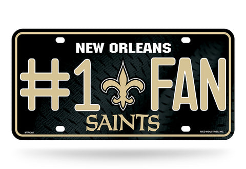 New Orleans Saints License Plate #1 Fan