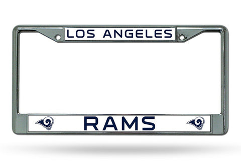 ~Los Angeles Rams License Plate Frame Chrome Discontinued~ backorder