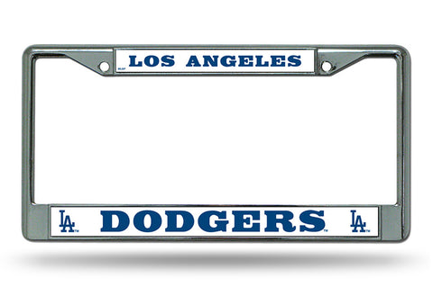 ~Los Angeles Dodgers License Plate Frame Chrome~ backorder