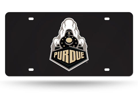 ~Purdue Boilermakers License Plate Laser Cut Black Train Front View - Special Order~ backorder