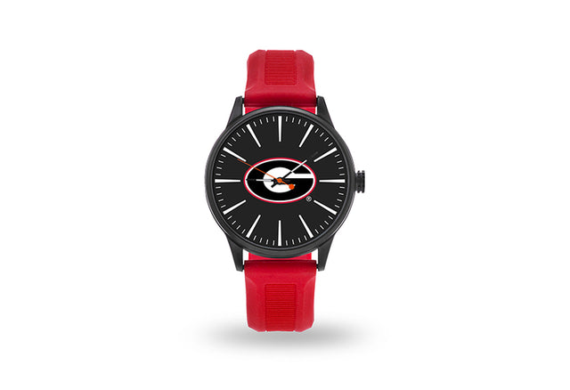 Georgia Bulldogs Watch Men's Cheer Style with Red Watch Band