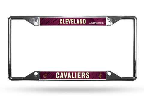 Cleveland Cavaliers License Plate Frame Chrome EZ View - Special Order