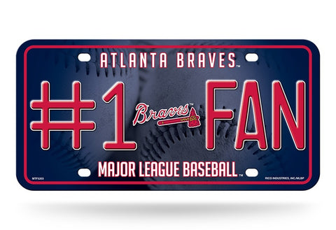 Atlanta Braves License Plate #1 Fan - Special Order