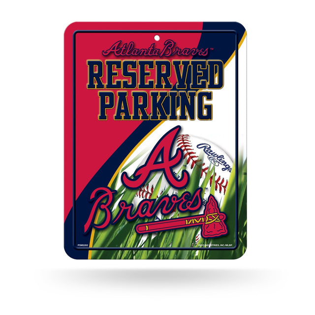 Diseño alternativo de letrero de estacionamiento de metal de los Atlanta Braves