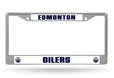 ~Edmonton Oilers License Plate Frame Chrome - Special Order~ backorder