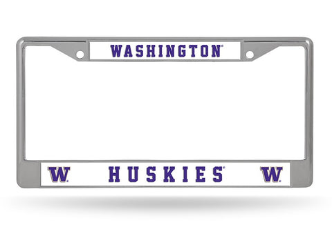 ~Washington Huskies License Plate Frame Chrome - Special Order~ backorder