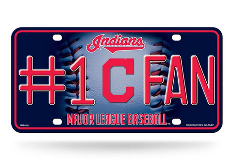 Cleveland Indians License Plate #1 Fan Alternate