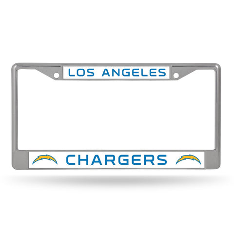 Los Angeles Chargers License Plate Frame Chrome Alternate